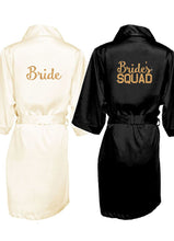 Load image into Gallery viewer, Bride and Bride&#39;s Squad Glitter Print Robes
